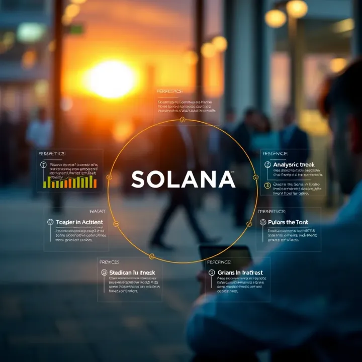Diagram highlighting key technical and fundamental factors impacting Solana price