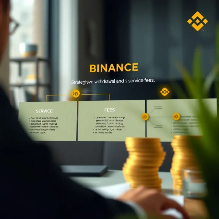 Diagram showing strategies to minimize withdrawal and service fees on Binance