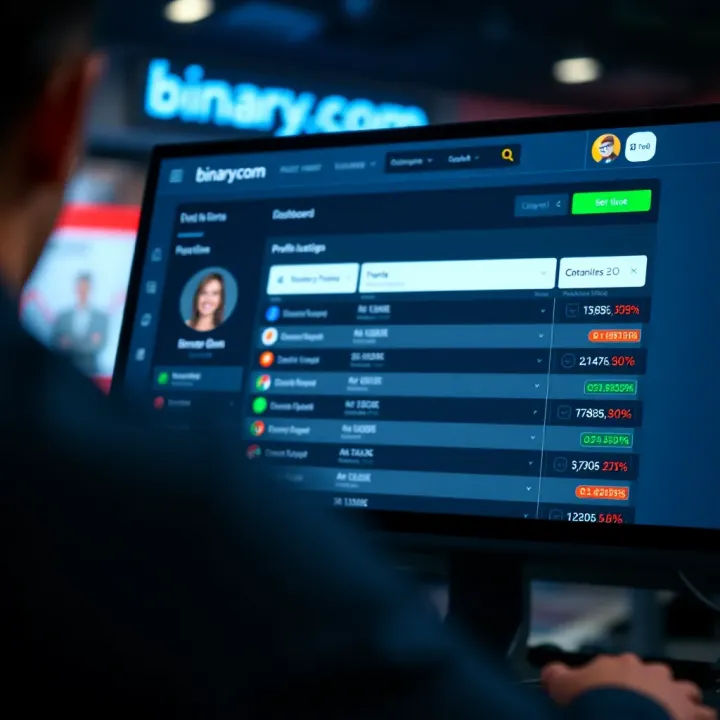 Managing Your Profile on Binary.com Platform Dashboard interface showing profile management options on Binary.com