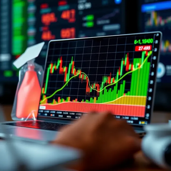 Graph showcasing strategic analysis and decision-making in binary options trading