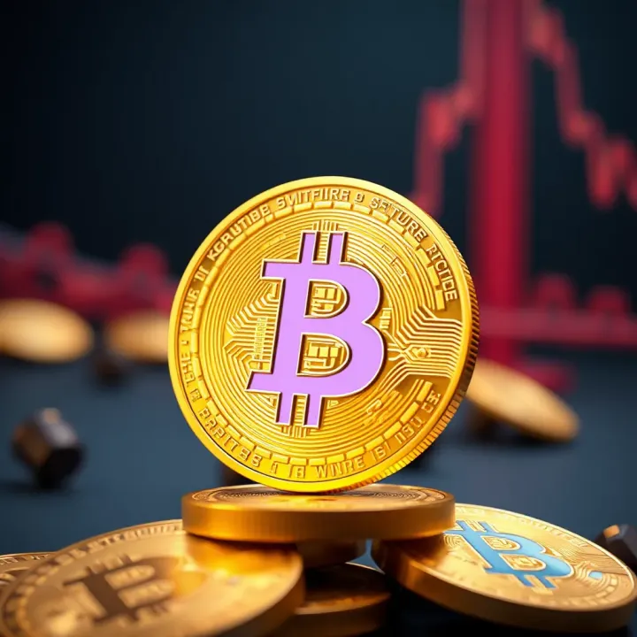 Illustration depicting future scenarios and expert forecasts for Bitcoin valuation