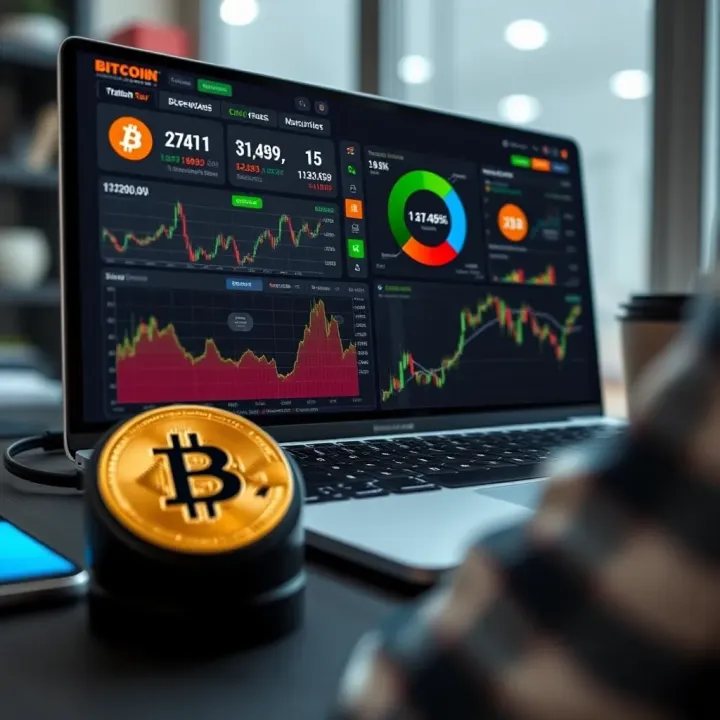 Key Tools for Tracking Bitcoin Market Dynamics Dashboard displaying various tools and indicators for monitoring Bitcoin market movements