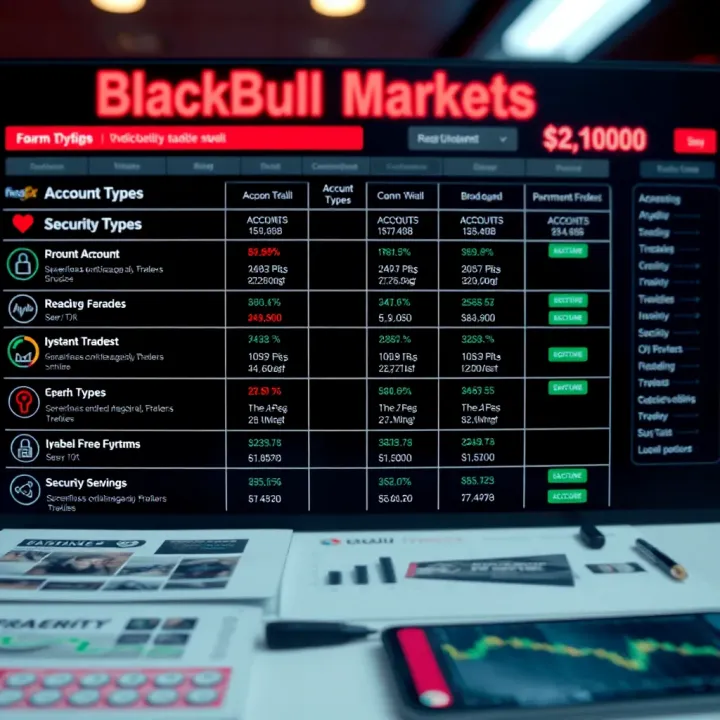 Detailed comparison of account types and security features offered by Blackbull Markets
