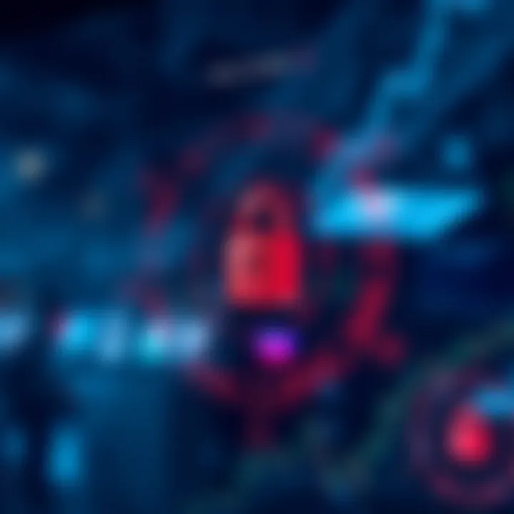 Illustration showing security elements and account types in Axia Trade platform