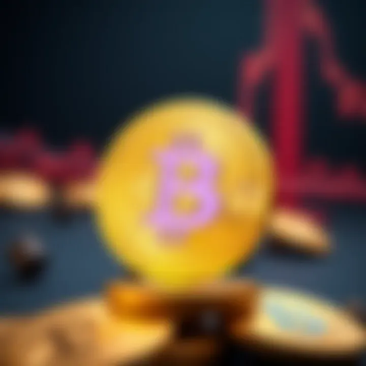 Illustration depicting future scenarios and expert forecasts for Bitcoin valuation