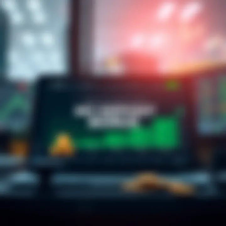 Graphic showing a financial broker platform offering a no deposit bonus with icons representing money and bonuses