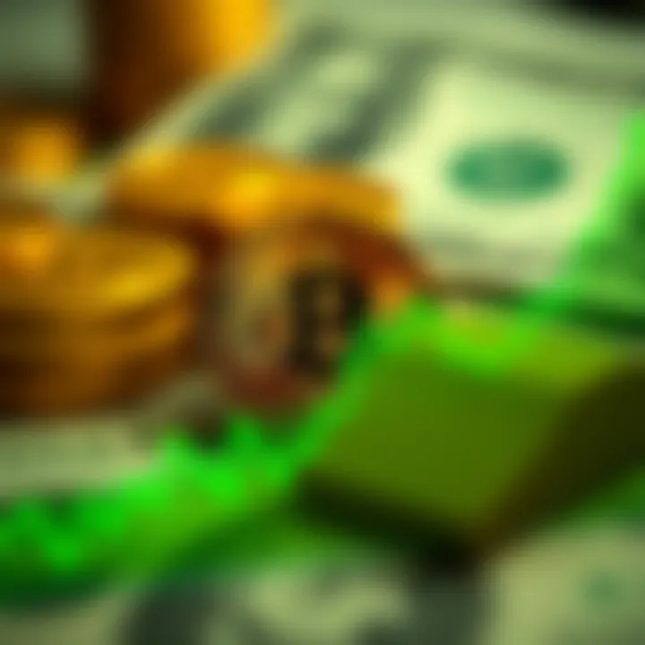 Graph showing Bitcoin price fluctuations against the US dollar over recent months