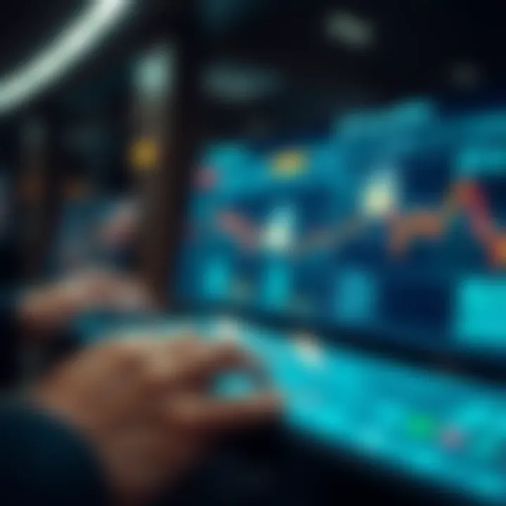 Digital interface showing secure financial transactions on a touchscreen device