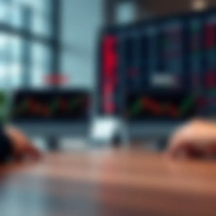 Graphical comparison between demo and real trading accounts on Pocket Option platform