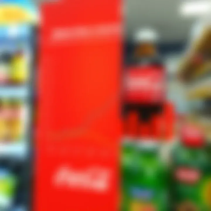 Market Share Distribution Among Leading Beverage Brands Graph showing market share distribution among leading beverage brands