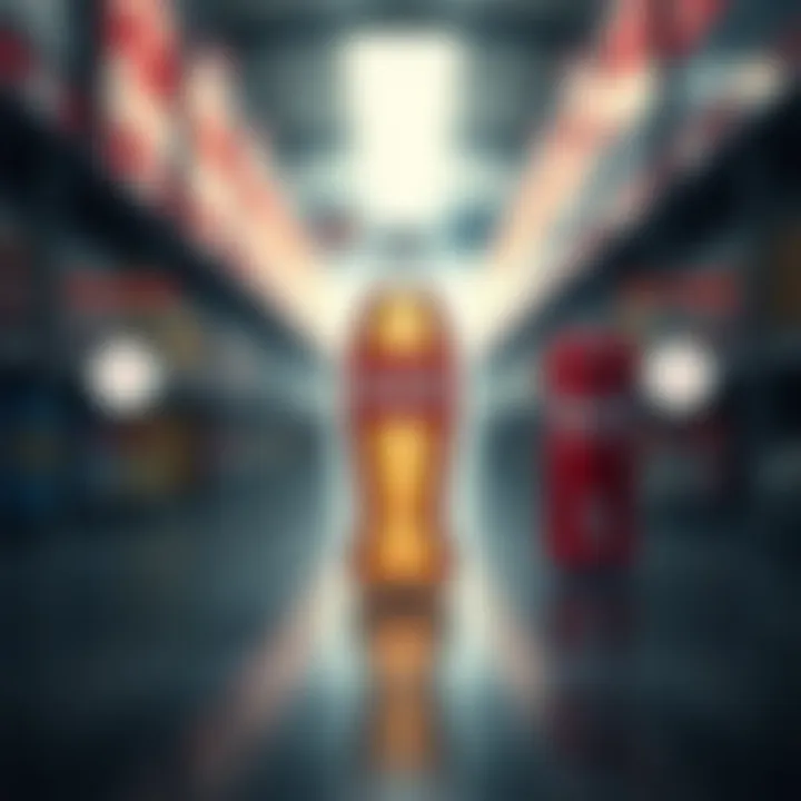 Diagram illustrating competitive strategies and innovation trends in beverage industry