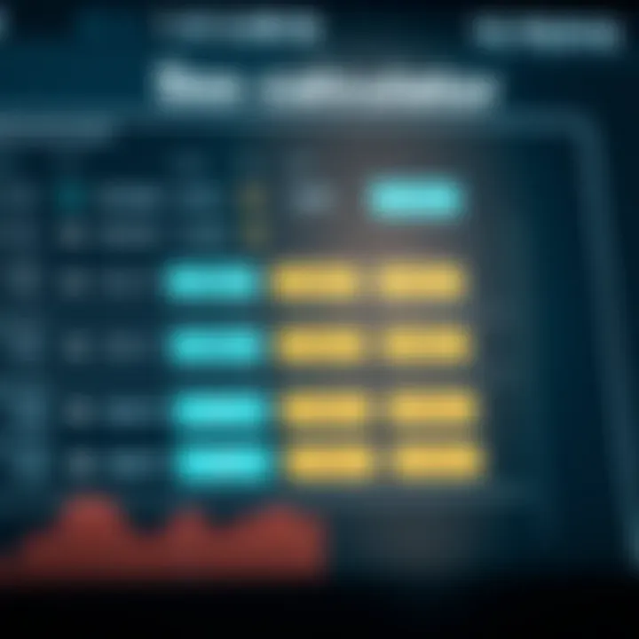 Interface of a lot size calculator showing inputs for risk management parameters in trading