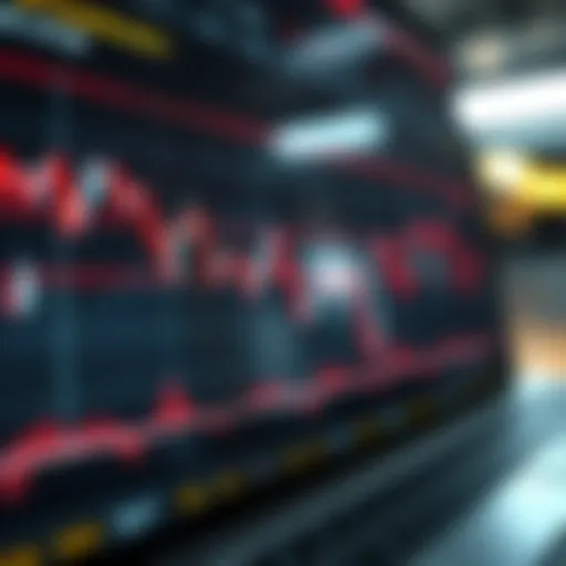 Forex Chart Illustrating Pip Value Calculation Currency chart showcasing pip value calculations in forex trading