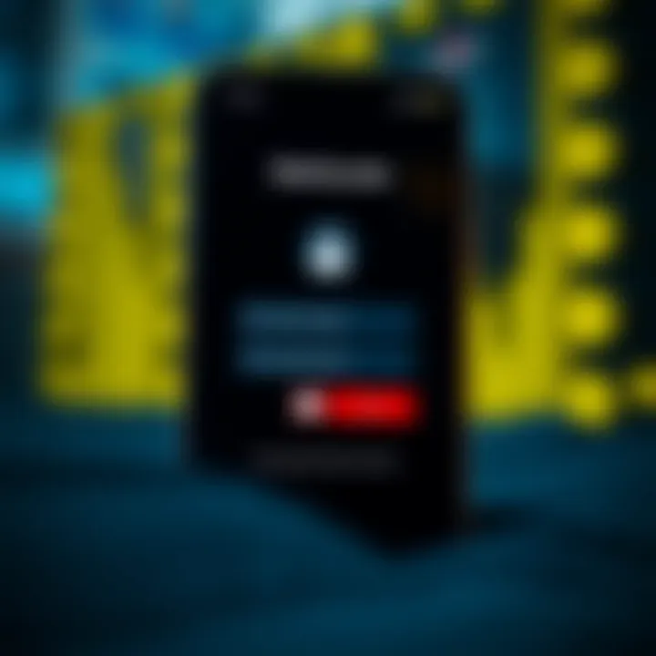 Secure Access Features of Deriv.com Mobile Application Secure login screen of the Deriv.com app emphasizing safety features and user authentication
