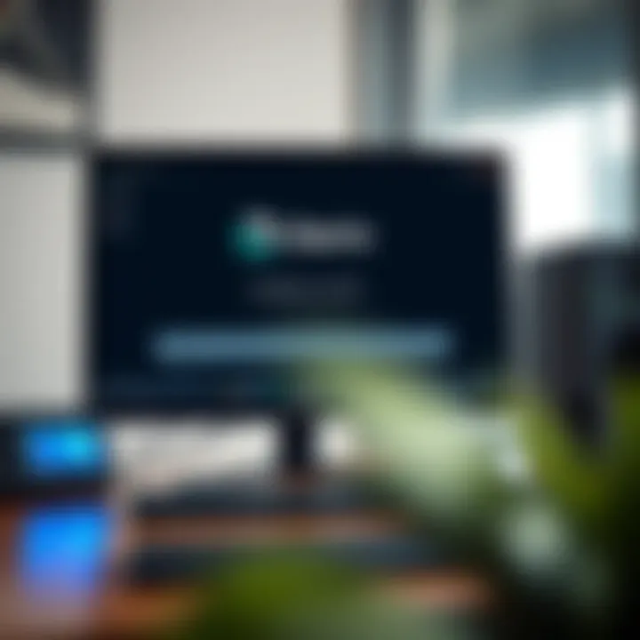Illustration of a computer screen displaying installation progress of Deriv software