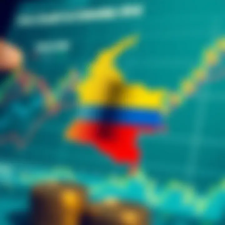 Key Economic Factors Affecting Currency Fluctuations in Colombia Illustration showing economic indicators and their influence on currency fluctuations in Colombia