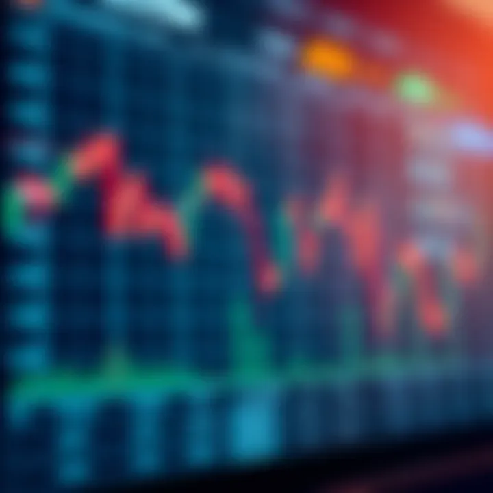 Graph showing fluctuations in the euro exchange rate with economic indicators