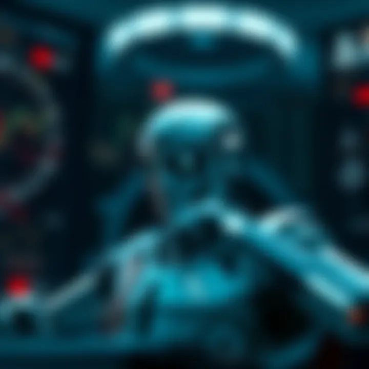 Benefits and Risks of Using Bots in Deriv Trading Conceptual representation of benefits, legal considerations, and risks associated with using bots for trading