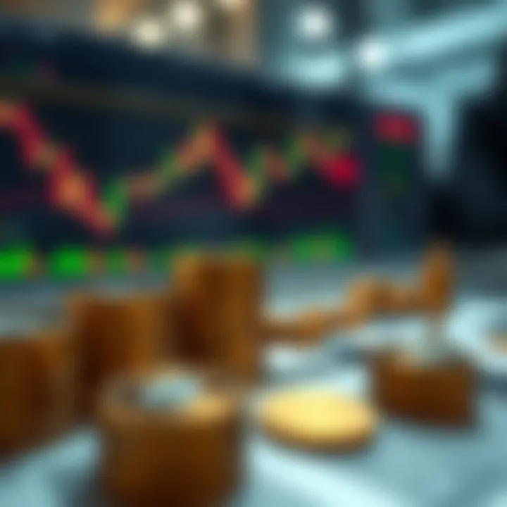 Illustration of financial growth with Forex bonus icons and trading charts