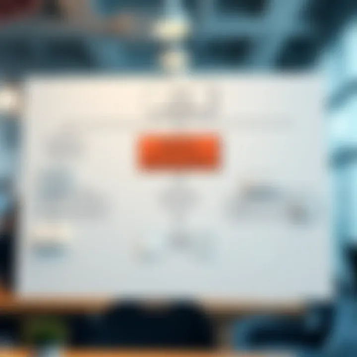 Flowchart illustrating task division and prioritization in project management