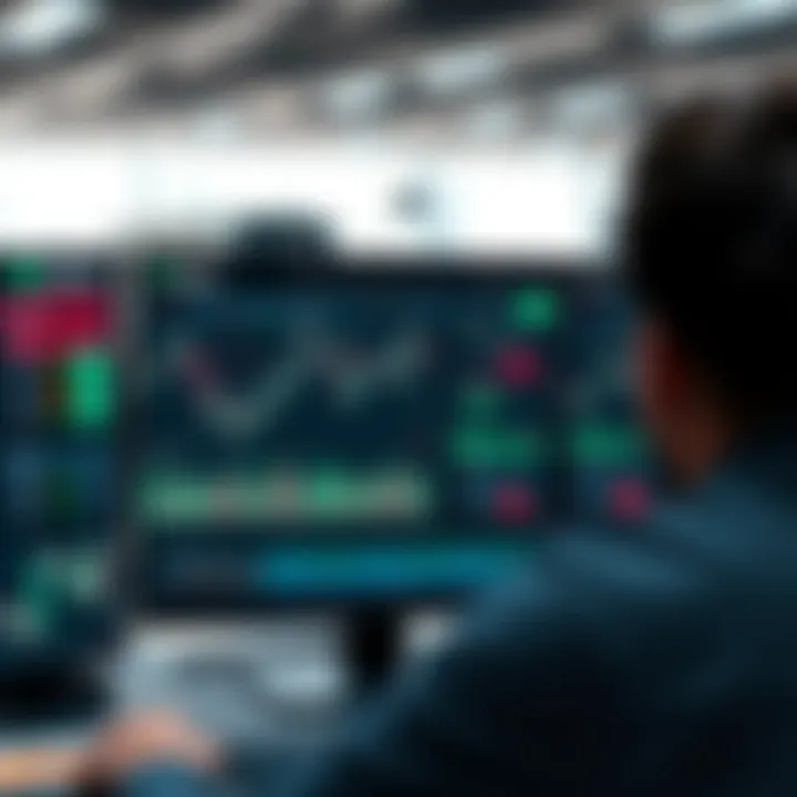 User interface displaying trading charts and asset selection on IQ Option platform