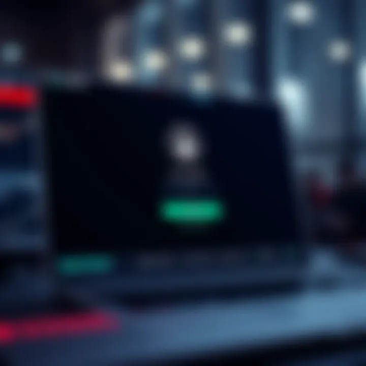Secure login screen of IQ Option emphasizing user protection