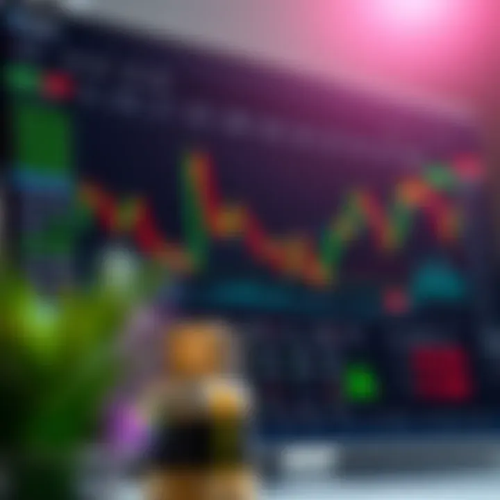 Screenshot of IQ Option trading platform interface displaying asset charts and market data