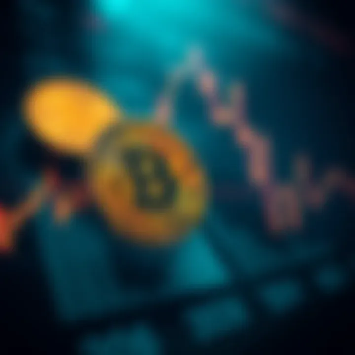 Graph showing Bitcoin price fluctuations and market trends over time