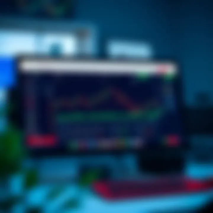Interface of Pocket Option trading platform displayed on a computer screen