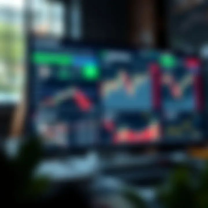 Dashboard overview of QXBroker trading platform displaying market charts and account summary