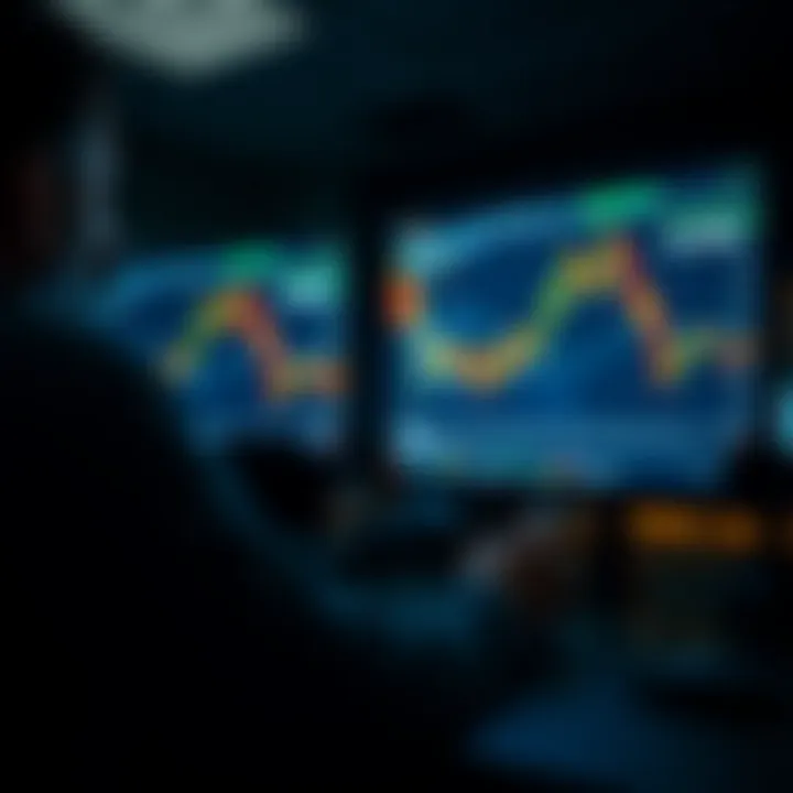 Conceptual illustration of risk management and emotional control in online trading