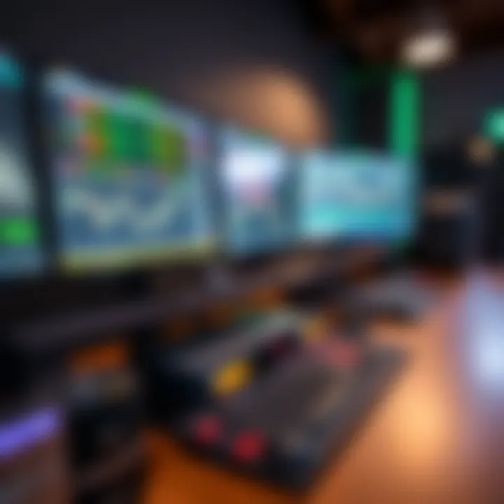 Secure trading workstation featuring advanced hardware components and software security icons