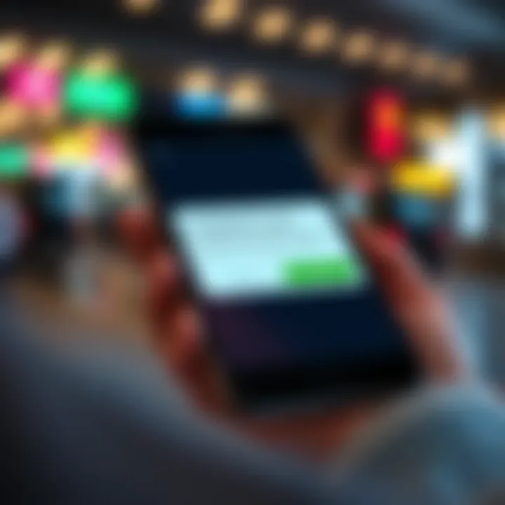 Smartphone displaying successful transfer notification between IQ Option and Nequi