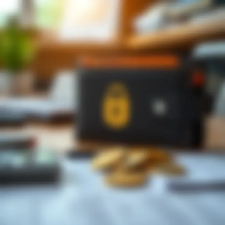 Conceptual graphic showing a digital wallet and secure transactions highlighting key considerations before opening a funding account