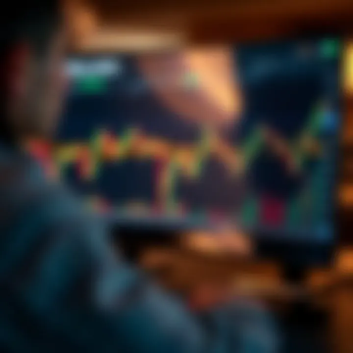 Technical chart of synthetic indices using TradingView interface