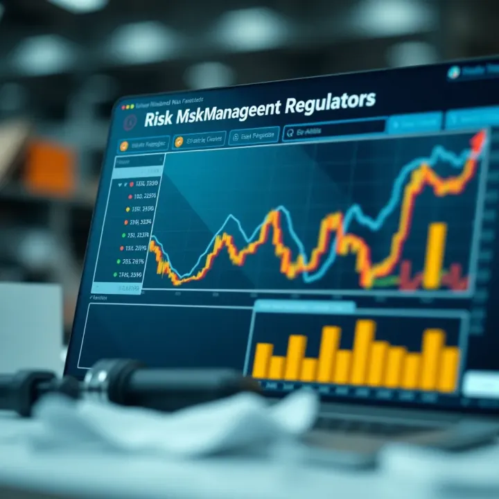 Visual representation of risk management strategies and regulatory considerations for brokers