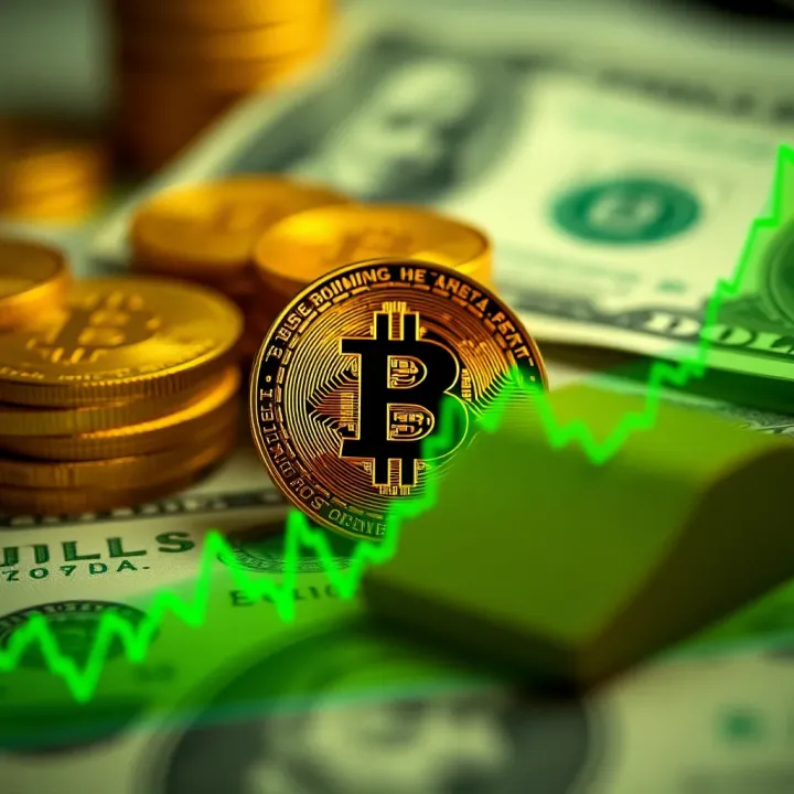 Graph showing Bitcoin price fluctuations against the US dollar over recent months