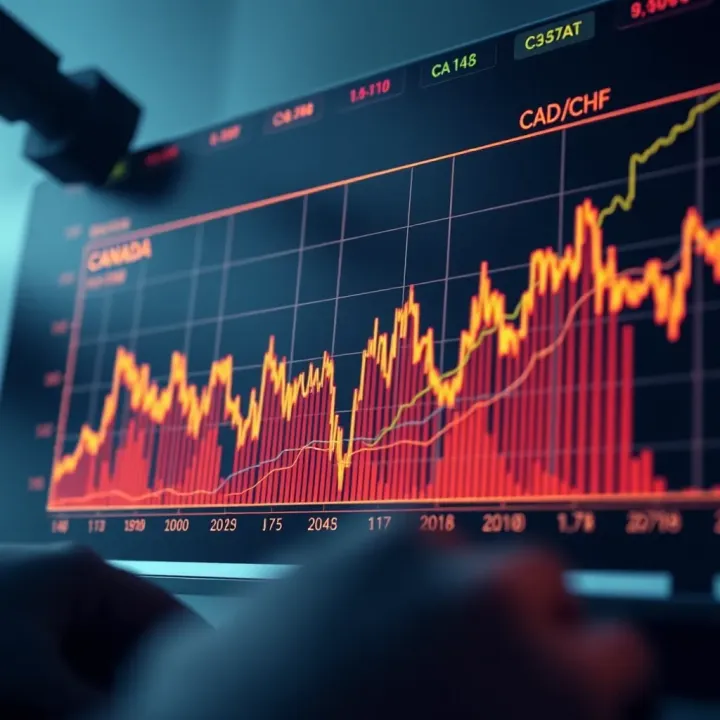 Economic Indicators Impacting the CAD/CHF Currency Pair Graph showing economic indicators of Canada and Switzerland affecting CAD/CHF currency pair