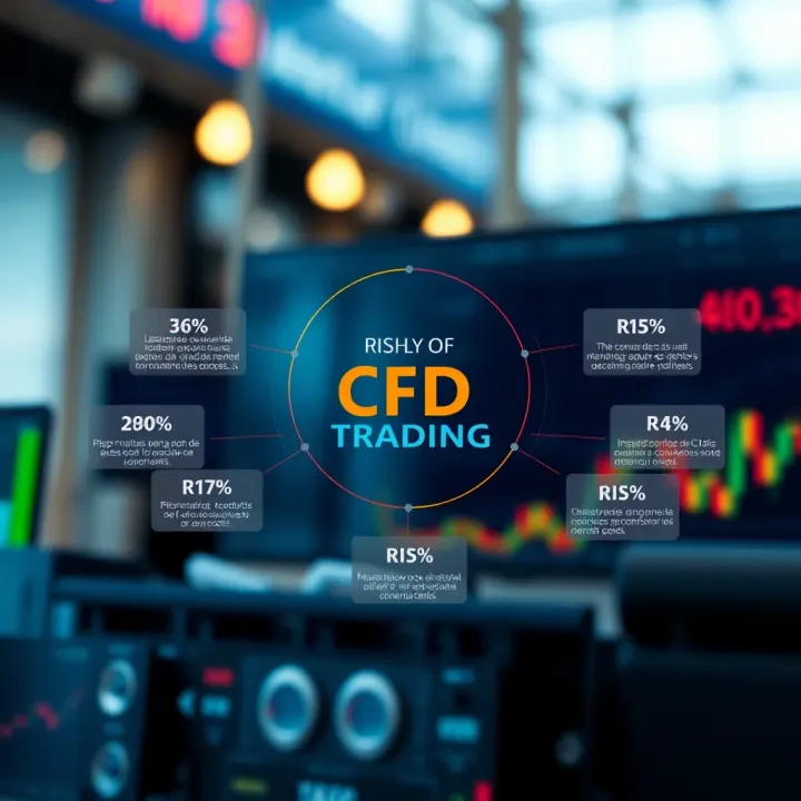 Key Components and Risks of CFD Trading Diagram illustrating key components and risks of trading CFDs