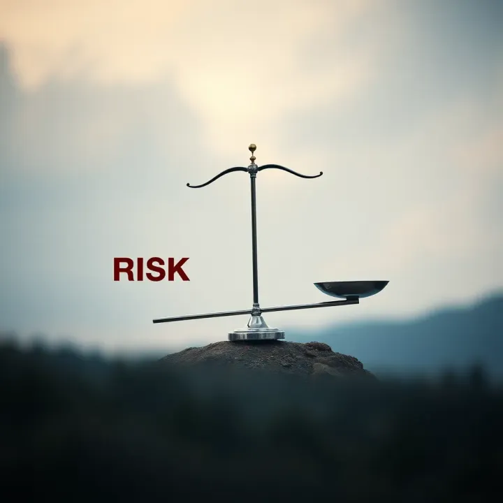 Balancing Risk and Reward in CFD Trading Visual representation of risk and reward balance in CFD trading emphasizing safe and informed decision-making