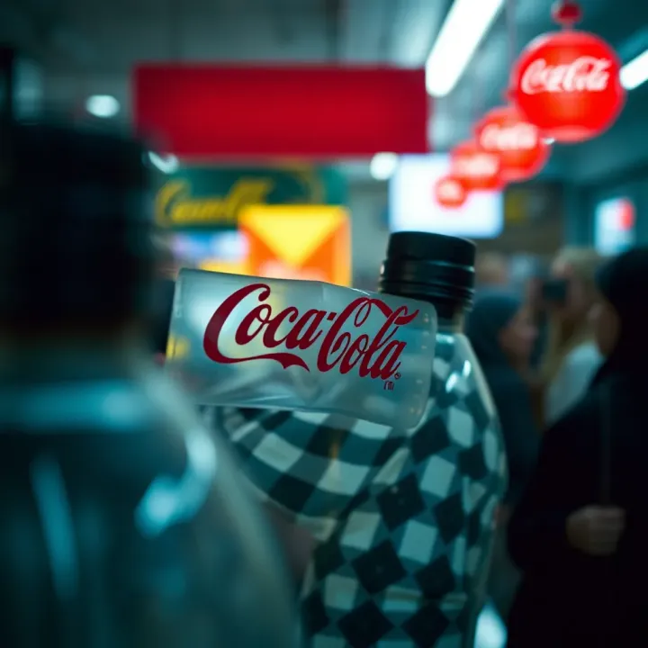 Innovative Marketing and Brand Management Strategies of Coca-Cola Creative marketing campaign visuals highlighting Coca-Cola's brand innovation and engagement strategies