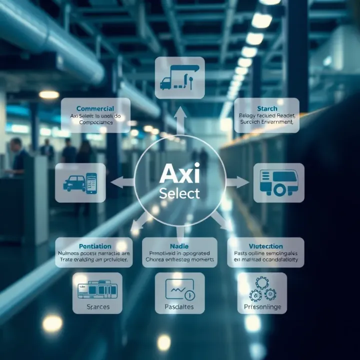 Integration of Axi Select in Various Sectors for Enhanced Efficiency Diagram illustrating the integration of Axi Select in commercial and industrial environments for optimized performance