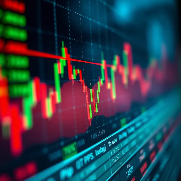 Forex trading chart displaying pip and lot values for currency pair analysis