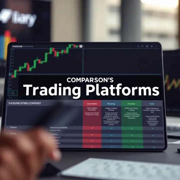 Comparison chart of popular trading platforms available in Colombia with key features
