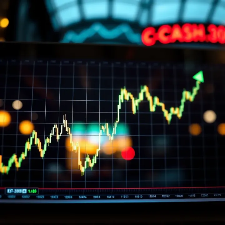 Market Decline During Financial Crash Graph showing significant market decline during a financial crash event