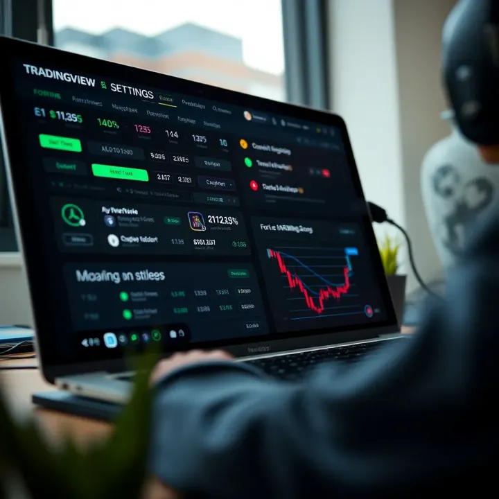 User interface displaying customized TradingView settings on Deriv.com tailored for Colombian traders