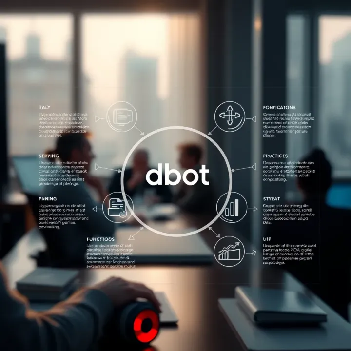 Graphical representation of dbot's key functionalities and technological integration