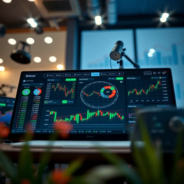 Interface overview of Deriv Trader showing multiple financial market instruments and trading tools
