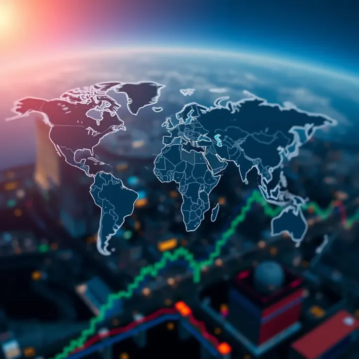 Global map highlighting Colombia and key international markets served by Deriv.com Limited