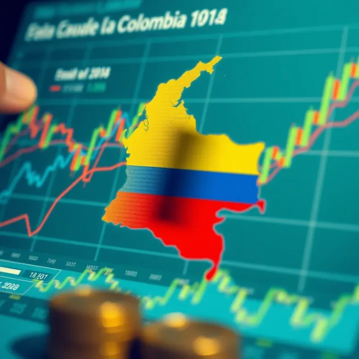 Key Economic Factors Affecting Currency Fluctuations in Colombia Illustration showing economic indicators and their influence on currency fluctuations in Colombia